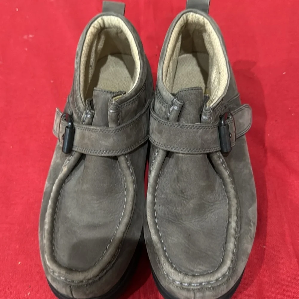 Buffalino Men's Gray Leather Shoes